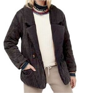 FP tawny pillow open jacket